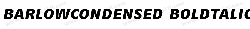 barlowcondensed boldtalic字体转换